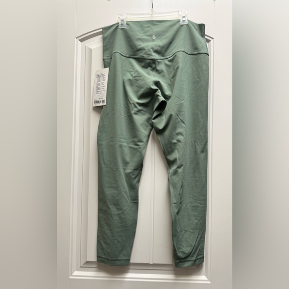 NWT Lululemon Align High-Rise Ribbed Pant 25" Grey Eucalyptus - Picture 3 of 5